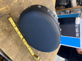 Wide Oval Backrest Pad Studs Sissybar Harley Sportster Softail Dyna FXR Supergli