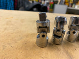 Vtg USA Craftsman 3/8" drive swivel sockets Hand Tools mechanic 3/8-3/4