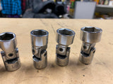 Vtg USA Craftsman 3/8" drive swivel sockets Hand Tools mechanic 3/8-3/4