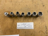 Vtg USA Craftsman 3/8" drive swivel sockets Hand Tools mechanic 3/8-3/4