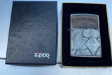 Joe Camel Zippo Lighter Aces Spades 4 Suits Card Poker Player 1997 Orig Box!
