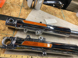 Chrome Forks Sliders Tubes Harley Touring 2000-2013 Ultra Glide 41mm Dual Disc