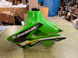 Vintage 2002 Kawasaki KX65 Radiator Shrouds Gas Tank Cap Green