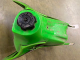 Vintage 2002 Kawasaki KX65 Radiator Shrouds Gas Tank Cap Green