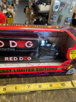 Road Champs Die Cast Tractor trailer truck Red Dog 1:87 Brewery Collectible NIB!