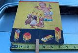 Vtg 666 Clinic Salve Advertising Fan Sign Laxative Tablets Pharmacy Drug Store!