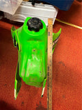 Vintage 2002 Kawasaki KX65 Radiator Shrouds Gas Tank Cap Green