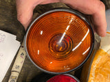 NOS Vtg Peterson PM-412 Light Amber red Truck Semi Tractor Jeep PM Turn signal