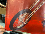 Vtg Coca Cola Harley Custom Chopper Trike ServiCar Flathead 1980 Poster Sign Adv