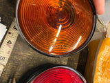 NOS Vtg Peterson PM-412 Light Amber red Truck Semi Tractor Jeep PM Turn signal