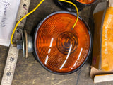 NOS Vtg Peterson PM-412 Light Amber red Truck Semi Tractor Jeep PM Turn signal
