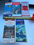 Vtg 60's Road Maps Sunoco Esso Phillips 66 Gulf OIl Gas Greyhound Collector lot!