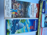 Vtg 60's Road Maps Sunoco Esso Phillips 66 Gulf OIl Gas Greyhound Collector lot!