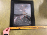 Harley Davidson Motorcycles Framed Holographic Double Picture Framed 18.75X14.75