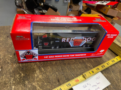 Racing Champions Die Cast Kenny Wallace Red Dog Nascar NIB 1:87 Truck Transport