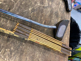 Vtg Wedge Shaped Brass Putter Golf Club Pride Sofftie Grip Rare Unusual!