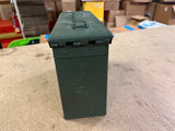 Vintage Solid Metal M19A1 S.C.F. 16 Green Ammo Military Ammo Can