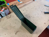 Vintage Solid Metal M19A1 S.C.F. 16 Green Ammo Military Ammo Can