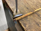 Vtg Wedge Shaped Brass Putter Golf Club Pride Sofftie Grip Rare Unusual!