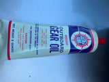 Vtg Tube Can Ultra Lube Gear Oil Gas collector Outboard Motor Boat Advertising!
