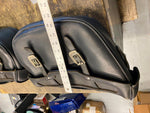 OEM HARLEY Fatboy Saddlebags Leather Nostalgia Softail Bolt on FLSTF FLSTN Facto