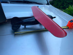 Antique Wyandotte Tin Toy Detroit Lockheed Vega 30's Steel Airplane Wood Wheels!
