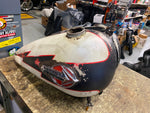 1959-1960 Panhead Gas Tanks Patina Emblems OEM Vtg Chopper Duo Glide Harley Orig