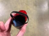 VTG Black Vinyl Childs Small Glove Hanky Purse w Penguin Dime Store Collectible