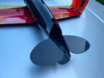 Antique Wyandotte Tin Toy Detroit Lockheed Vega 30's Steel Airplane Wood Wheels!