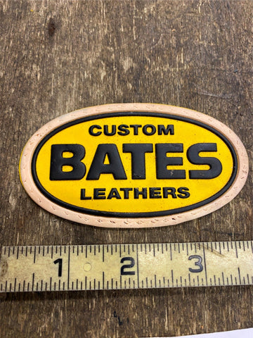 Vtg Bates Motorcycle Patch jacket Hat 1970's Leathers Harley Parts Hat Cap Vest