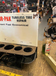 Vtg Auto Parts Display Sign Advertising Tin Tire Patch Oil Gas Service Station!