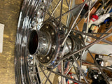 Vtg Triumph T120 T110 Bonneville Rear Wheel Rim Hub 3x16 500 650 60's Nice!