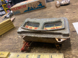 Vtg 1930's Federal Fire Truck Duplex Oil Pressure & Amp Gauge Dash Instrument