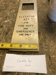 Elevator Key Box Emergency American Industrial collectible 50's Vtg Otis Fire!