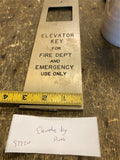 Elevator Key Box Emergency American Industrial collectible 50's Vtg Otis Fire!