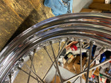 Vtg Triumph T120 T110 Bonneville Rear Wheel Rim Hub 3x16 500 650 60's Nice!