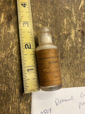 Antique Bottle Diamond Powder Cutting Jewelry Diamantine Qte Sup Swiss 1900"s!