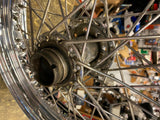 Vtg Triumph T120 T110 Bonneville Rear Wheel Rim Hub 3x16 500 650 60's Nice!