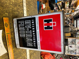 Vtg 2 gallon OIl Can International harvester Hy-tran fluid tin IH Tractor Farm