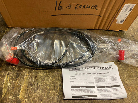 OEM Harley Davidson Lower Mid ABS Brake Line Kit NOS Touring Glide FLHT 41800323