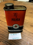 Vtg Jnt Products Cream Polish for Colors Scratches Tin Can Oil Graphics Clean!