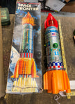 Vtg Space Frontier Rocket Ship Yoshino Battery Toy Apollo 11 Orig Box Minty!