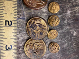 Military Buttons Army Uniform Button Lot Asst Jacket Eagle Officer Dress