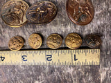 Military Buttons Army Uniform Button Lot Asst Jacket Eagle Officer Dress
