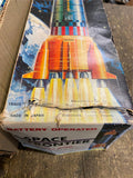 Vtg Space Frontier Rocket Ship Yoshino Battery Toy Apollo 11 Orig Box Minty!