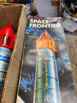 Vtg Space Frontier Rocket Ship Yoshino Battery Toy Apollo 11 Orig Box Minty!