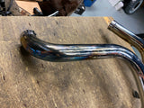 Ironhead Sportster Dual 2 into 1 Factory Exhaust Head Pipe Header Custom Harley