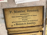 Antique Missler Breman Travel Ticket Wallet Steam Immigrant Europe USA Pre WW1