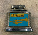 Vtg Lighter Couesnon band instruments Musical French Trumpet Advertising MTC bel