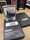 NOS Sealed 2018 Zippo Cigarette Lighter Yo Check Meowt Cat w/Glasses Orig Box